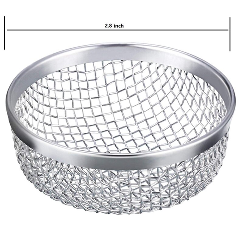 2 Pack Flying Insect Sn Rv Furnace Vent Cover 2.8 Inch Stainless Steel Mesh With Installation Tool