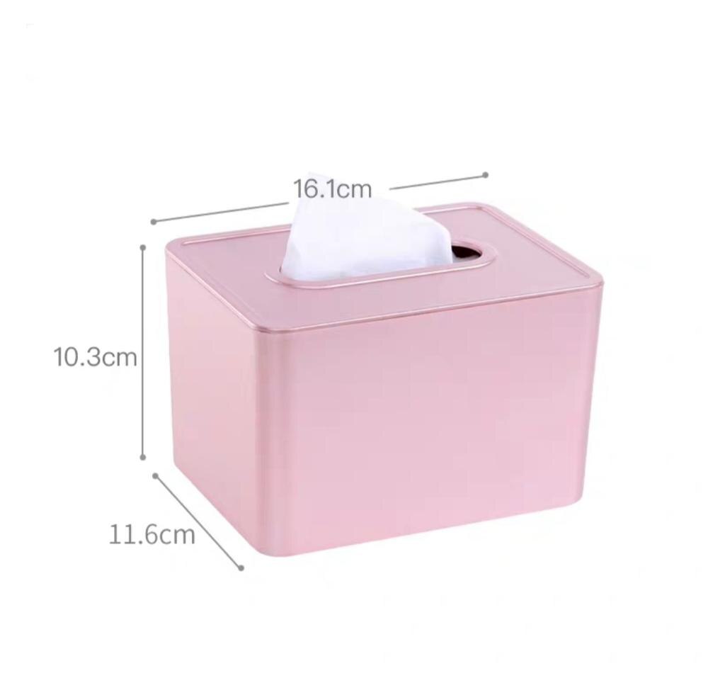 Elegante elegante suporte de papel casa hotel caixa de tecido plástico recipiente toalha guardanapo suporte de tecido caixa de armazenamento acessórios: small pink