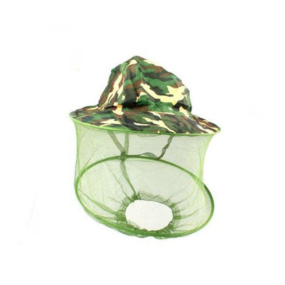 Mounchain Camouflage Bijenteelt Anti-mosquito Bee Bug Insect Fly Masker Cap Hoed Hoofd Netto Mesh Gezicht Bescherming Outdoor Vissen: Default Title