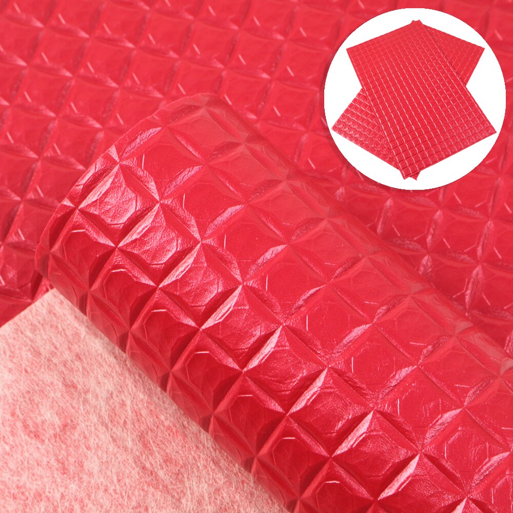20*34cm couleur unie perle Plaid bosse Texture Faux cuir pour faire à la main boucle d'oreille sac à main événements à la maison, 1Yc6843: 1085626007