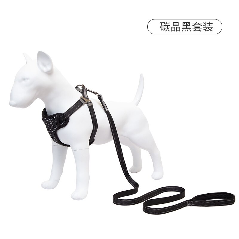 Lightweight Vest-style Dog Harness Small Dog Leash Flying Woven Fabric Teddy Bichon Pomeranian Dog Harness Dog Accessories: 001 / M