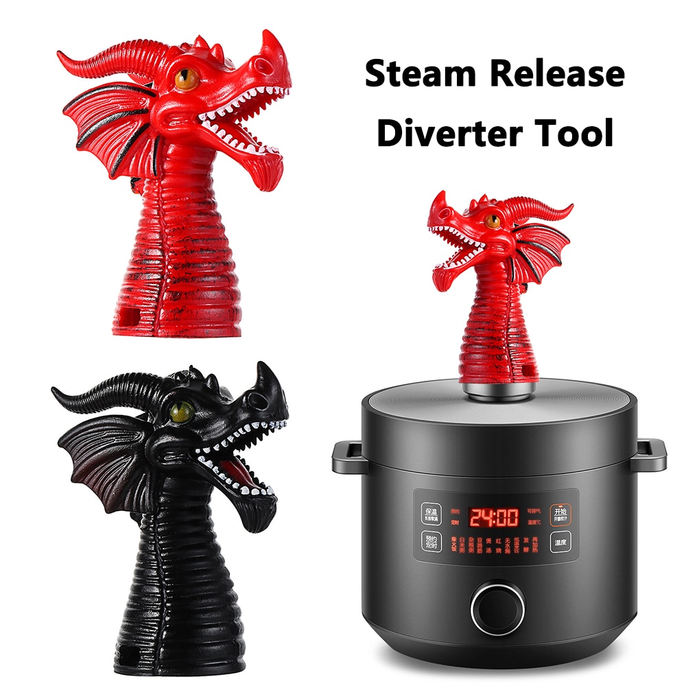 Fire-Breathing Dragon Steam Release Diverter Tool Steam Diverter For Instant Pot Smart Pressure Cooker Cabinets Savior Accessory