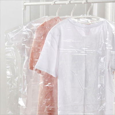 20pc støvtæt beskyttelsesbetræk tøjposer opbevaring gennemsigtig opbevaring til beklædningsdragt kjolejakke støvtæt støvbetræk