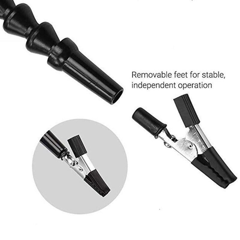 Diy Soldering Third Hand 4Pc Flexible Arms Welding Helping Stand Repair Holder Tool Multifunctional Metal Base Welding Soldering