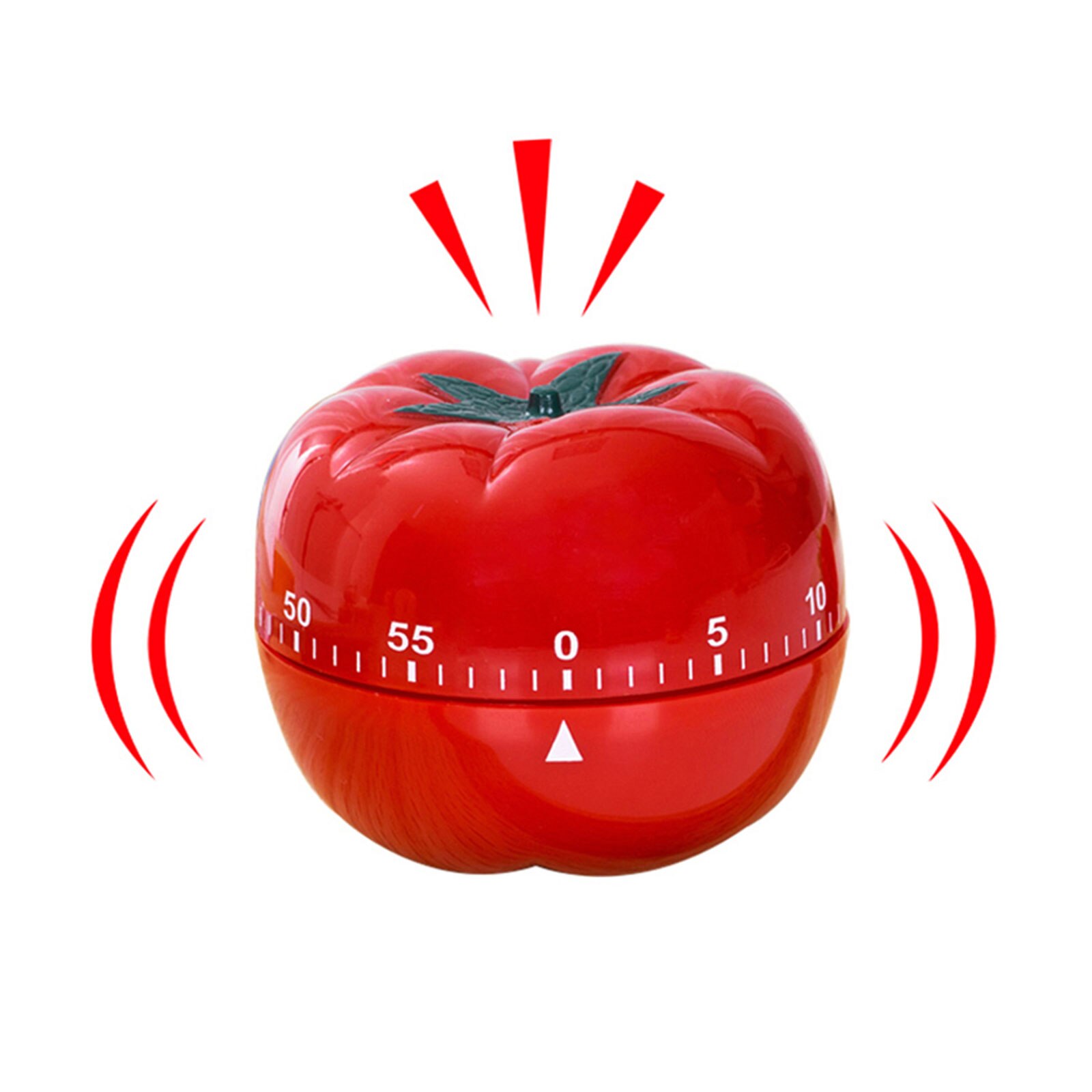 Kitchen Timer, Tomato Visual Countdown Timer, 60 Minute, Loud Voice, Fun Shaped Mechanical Timer