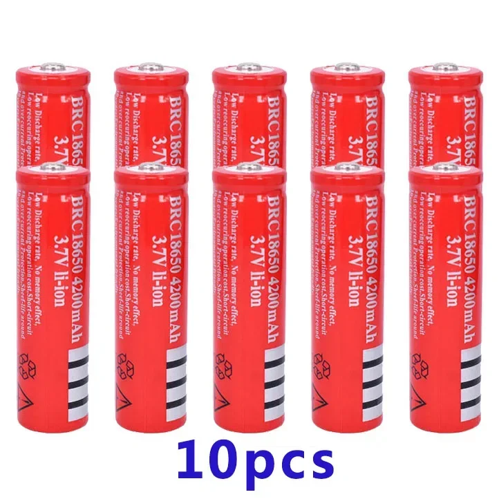 100% original 18650 Rechargable Battery 18650 3.7 V Battery for LED Lantern torch+USB Charger