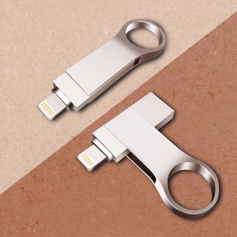 Richwell usb-stick voor iphone 8/7/7 plus /6/6s plus /5/5s/5c/ ipad 8gb 16gb 32gb pen drive 64gb 128gb otg usb 2.0- geheugenstick