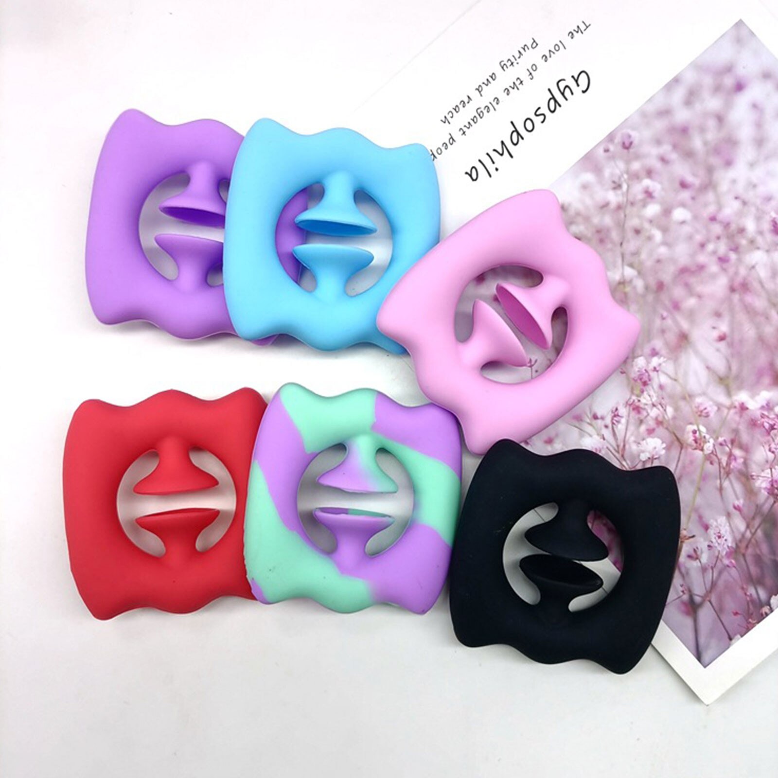 Stress Reliever Toys Grip Ring Sensory Toy Autism Special Needs Fidget Toy Anxiety Relief Toys Adult Extrusion Sensory Toy