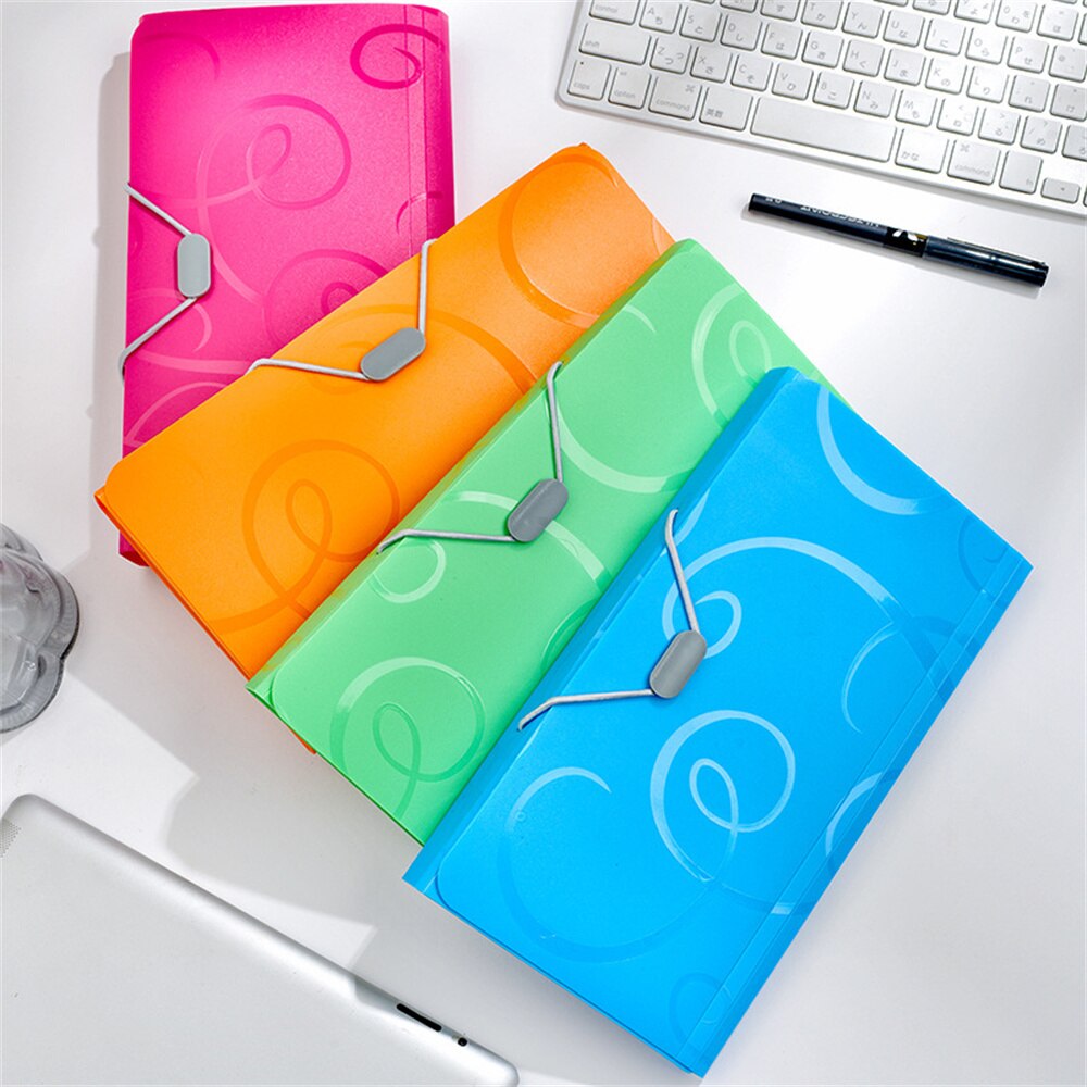 A6 File Folder Large Capacity Documents Organizer Bills Receipt Classification Storage Bag Office Supplies School Stationery