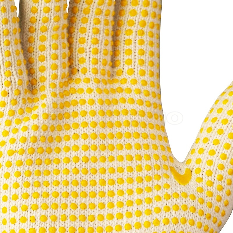 5/10/20pcs Labor Working Gloves Blue PVC Dotted White Cotton Gloves One Side Dots Anti Slip Men Safety Gloves for Work Garden