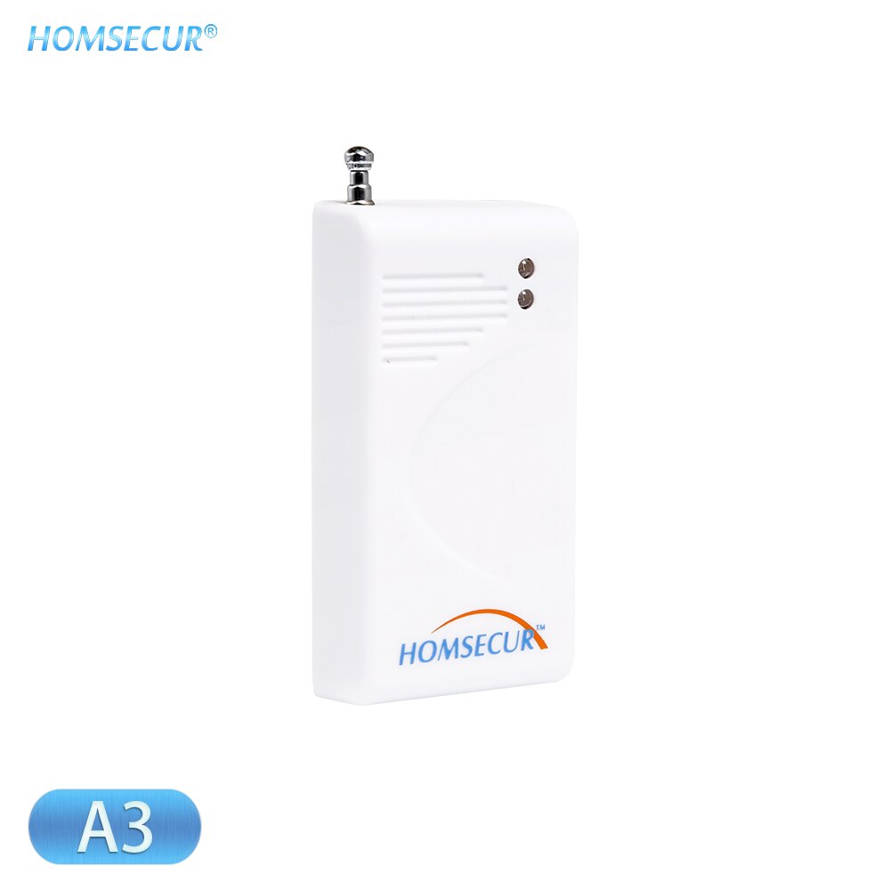 HOMSECUR DIY Wireless&wired 4G/GSM LCD Burglar Intruder Alarm System+IOS/Android APP for Home Security GA01-4G-B/W: Glass Sensor