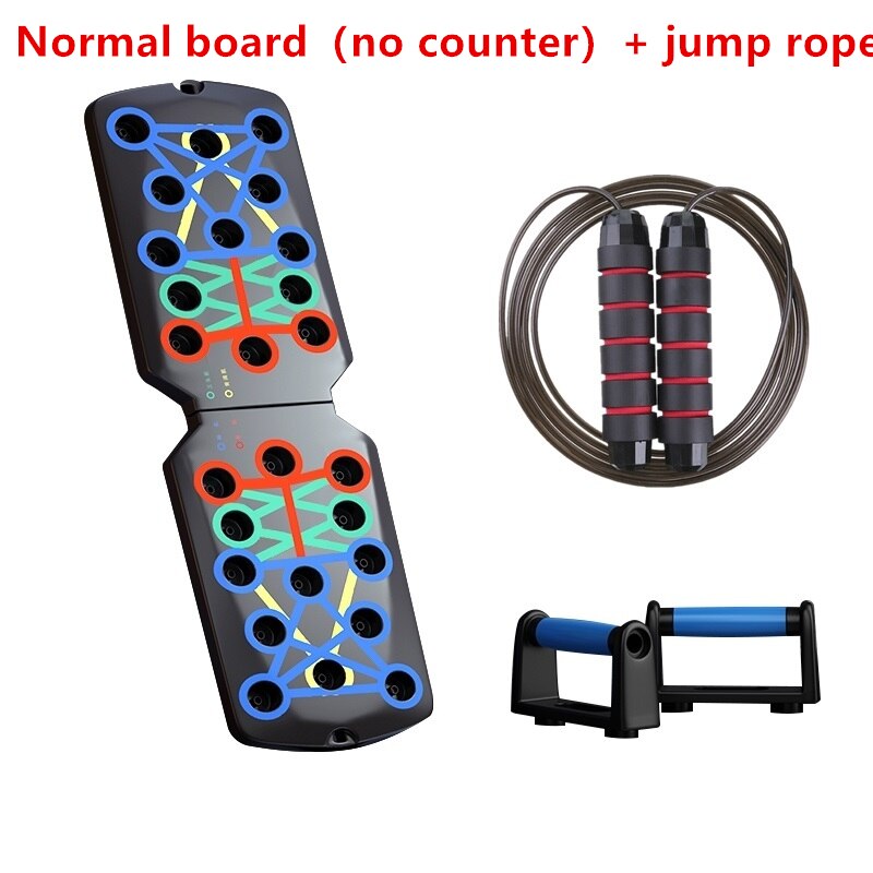 Multi-function Counting Push Up Rack Board Sports Workout Fitness Stand Abdominal Muscle Training Gym Equipment Exercise Machine: Normal jump rope