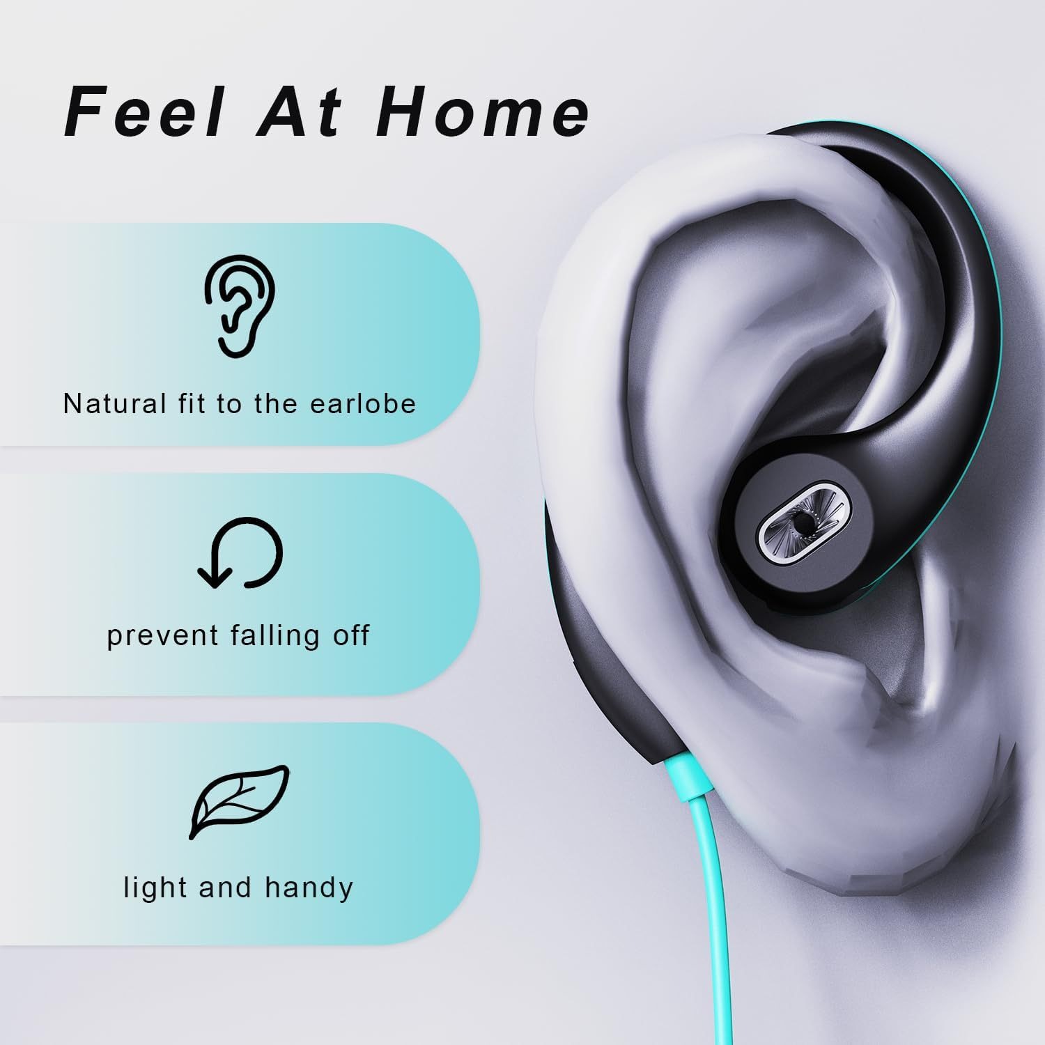 # NOWE wiszące słuchawki sportowe 3,5 mm z zaczepem na ucho słuchawki przewodowe dla iPhone Xiaomi Smartphone douszny zestaw słuchawkowy z mikrofonem HD