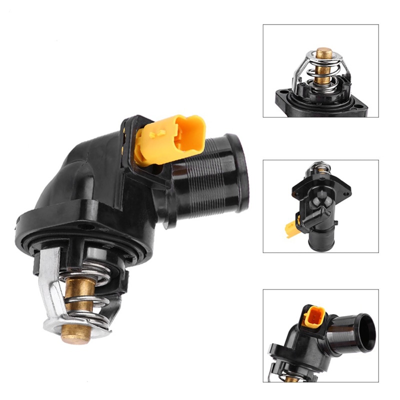 Auto Motor Koelvloeistof Thermostaat Met Behuizing Voor Peugeot 206 207 Sw 1007 Bipper Tepee 1336Z2 Koelsysteem Thermostaten & Onderdelen