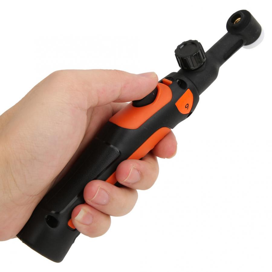 TIG-9 TIG Welding Torch Consumables Set Flexible Head Body Collet Ceramic Nozzle Long Back Cap Electrode Holder