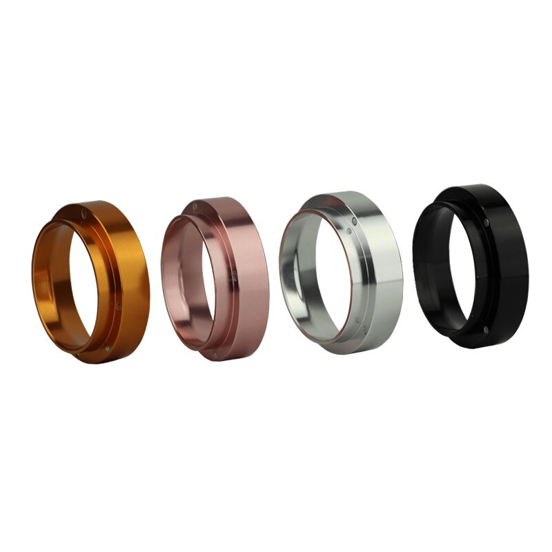 Anneau de dosage de café en aluminium, distributeur de café fait à la main 51/53/58mm, anneau d'entonnoir de dosage expresso, 1 pièce