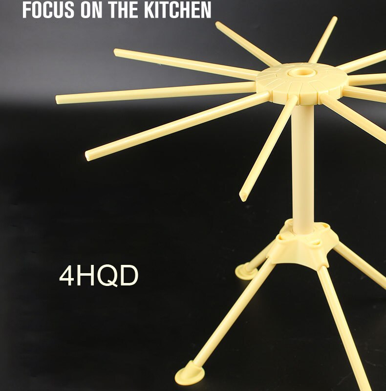 10 Arms Pasta Drying Rack and Spaghetti Pasta Maker with Stand , Househould Noodle Dryer Shelf Kitchen Tools Small Machine