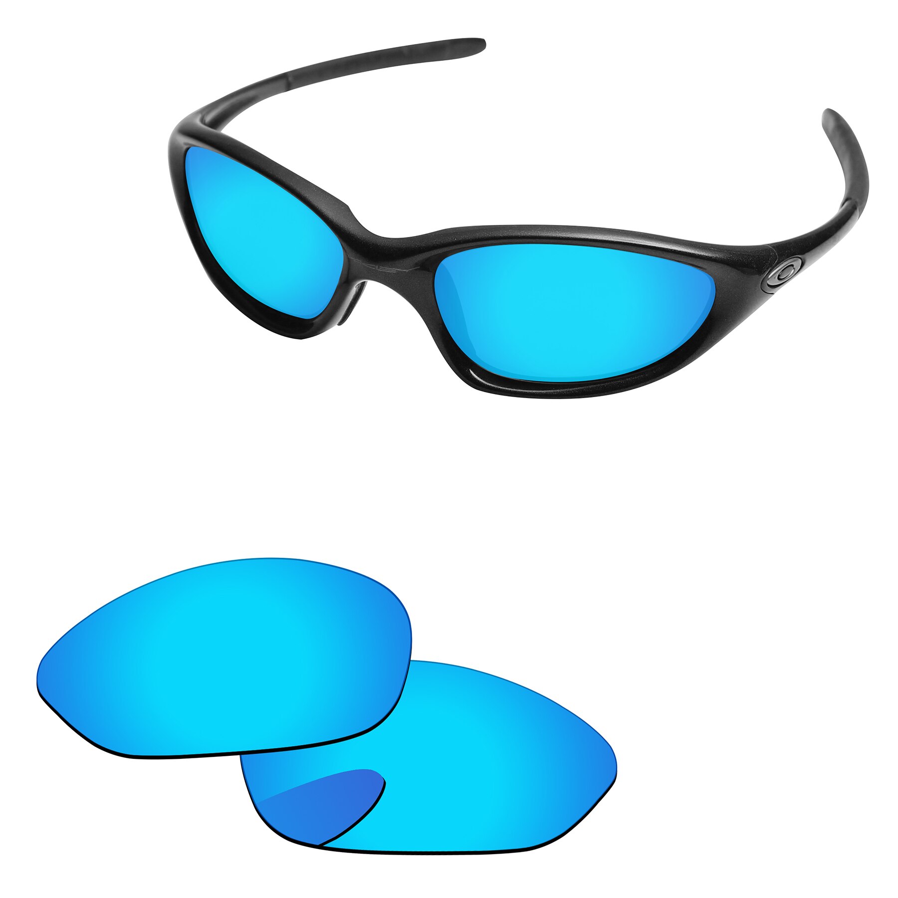 Gelo Azul Espelho óculos Polarizados Lentes de Reposição Para Vinte XX 2000 Óculos De Sol Quadro 100% UVA & Uvb