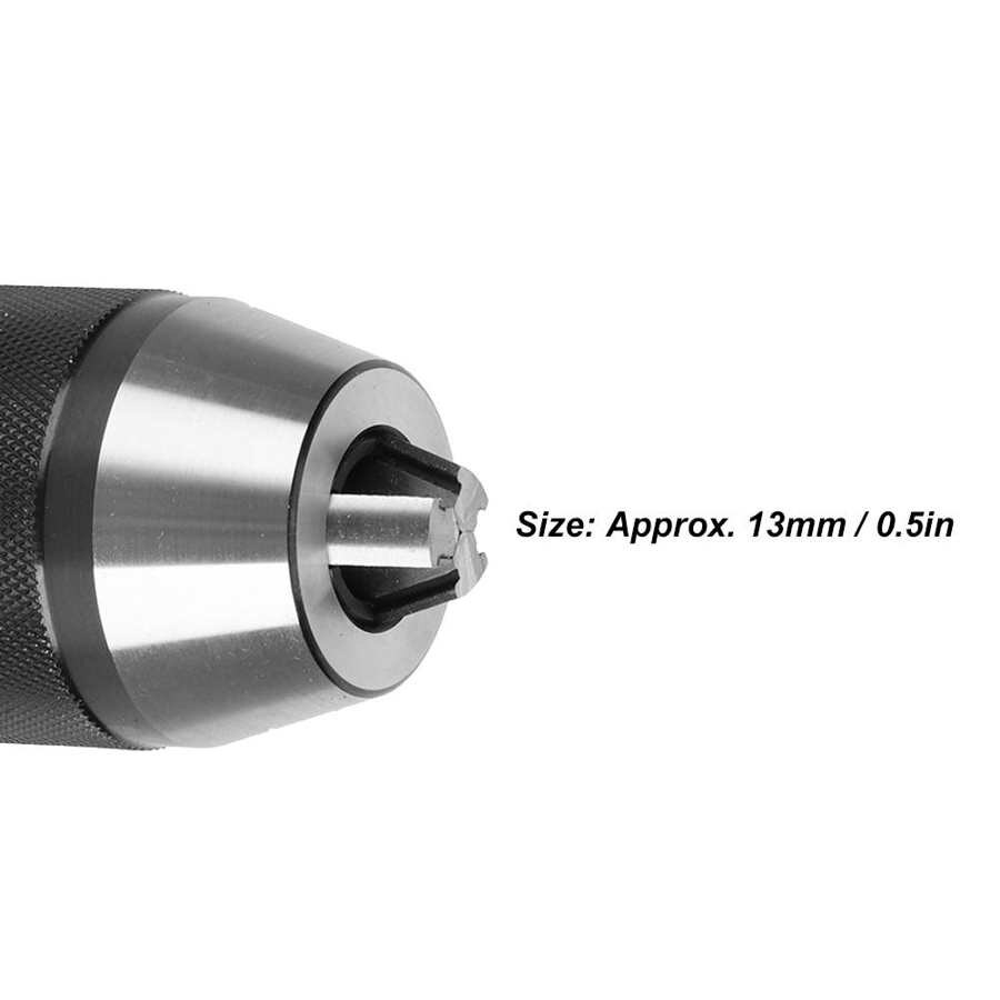 JT6 0-13mm High Speed Steel Keyless Drill Chuck Super Heavy Duty 3-Jaw Drill Press Chuck For CNC Milling Drilling Machine Lathe