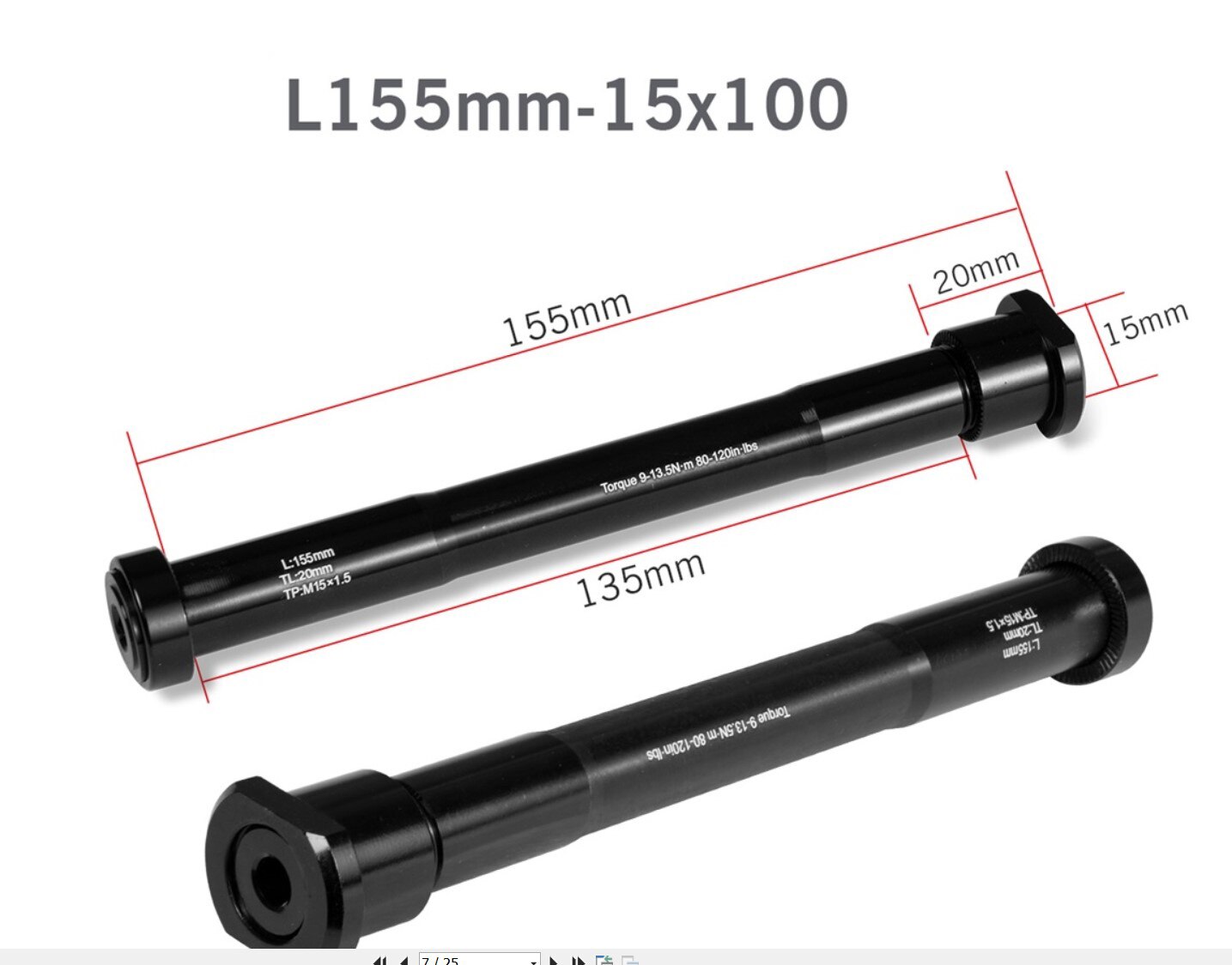 Catazer Mtb Legering Steekas Snelspanners Alle Specificaties Voor En Achter Steekas Voor Fiets 100/135/142/148/190Mm: Front 15mm x 100