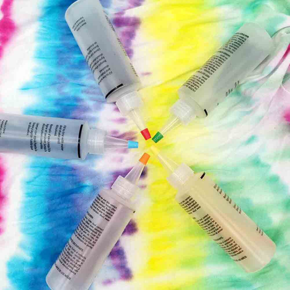 2/3 Color Tie Dye Kit Permanent DIY Fabric Textile Tie Dye Kit Clothing Graffiti Pigment Set Garment Tie Dye Pigment Set