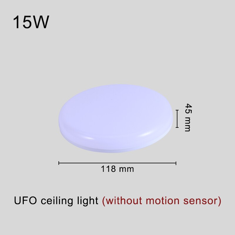 Ceiling Lighting Motion Sensor/Human induction Smart PIR led ceiling lights Fixture Bathroom Aisle Stairs Balcony Ceiling lamps: 15W (no sensor) / 30W (no sensor)