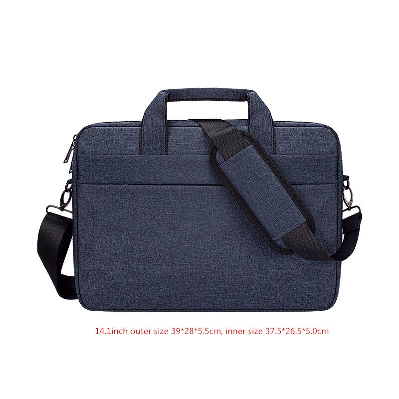 Bolso para ordenador portátil para hombre, bandolera, sísmica, resistente al agua, para oficina, viajes, negocios, bolsa de almacenamiento para teléfono: Navy M