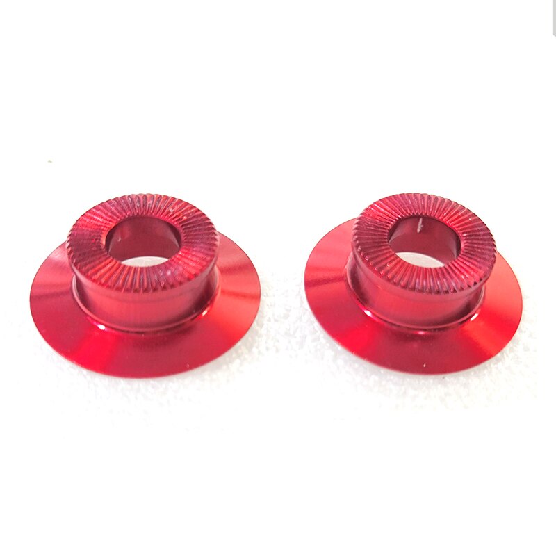 Powerway R36-buje de repuesto para bicicleta de carretera, tapas laterales de PHB-R36 de aluminio, delanteras, traseras, PFH-R36, negras, Rojas, AL 7075: Front side caps RED