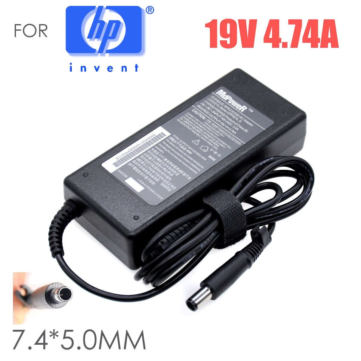 Til hp probook 430 g1/g2 450 g2 4411s dv6 cq40 g4 6715s 6710s ppp 012d- s  /19.5v 4.62a bærbar strømforsyning ac adapter oplader