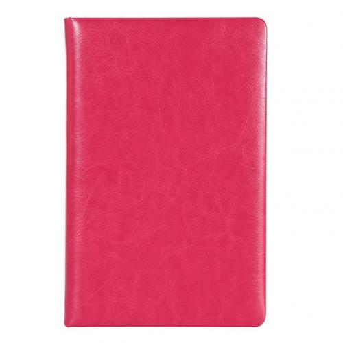 Faux Leather Portable Travel A5 Student Notebook Diary Notepad School Stationery: Pink