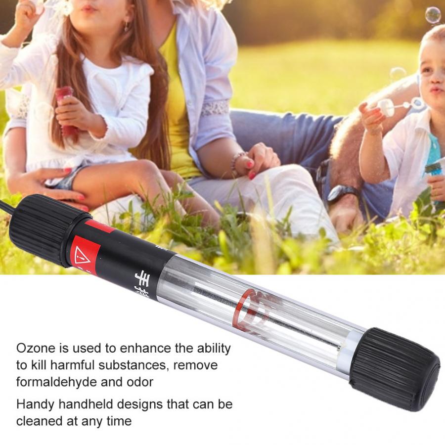 220V 7W UV Cleaning Light Handheld Portable Ultraviolet Cleaning Light with Ozone ultraviolet lamps black