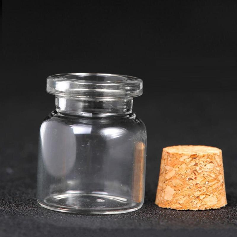 5 Stks/set Kurk Kleine Glazen Fles Mini Diy Ornament Glazen Fles Decoratie Fles Collectie Fles