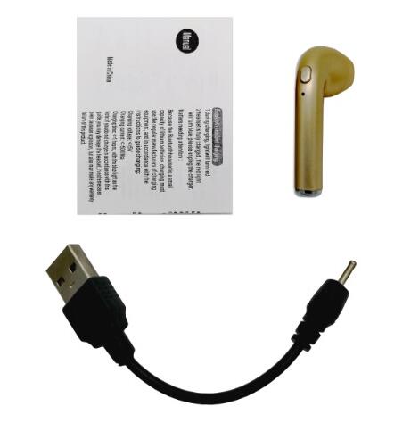 In-ear I7 i7s TWS auriculares inalámbricos Bluetooth auriculares con micrófono para teléfonos apple xiaomi huawei con cables: Golden Right ear