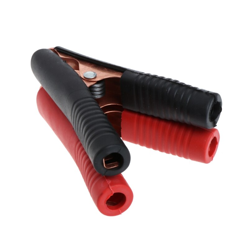 Pinzas de cocodrilo de prueba para batería de coche, pinzas de cocodrilo de 90mm, 100A, 2 piezas