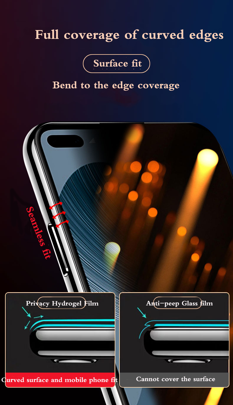 Magie6Ultra Privatsphäre Displayschutzfolie für Honor Magie6 Profi Lite, mattierter Hydrogelfilm, Magie6 Profi, weiche HD-Vollabdeckung, blaues Licht