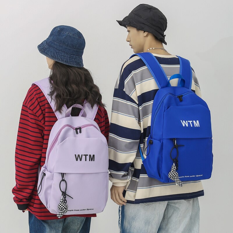 Dcimor-rucksack aus nylon mit buchstabenprint, großes fassungsvermögen, stylische reisetasche, laptop-rucksack für herren, ideal für studenten, süße schultasche
