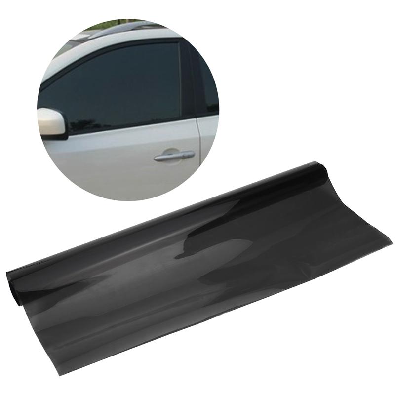 Light Black 75cmx6M Car Van Window Tint Film Universal Fit for Privacy Sun Glare Heat Reduction