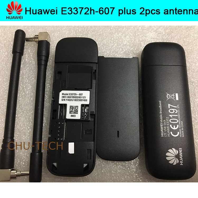 Unlocked Huawei E3372 E3372h-607 (voeg een paar antenne) 4G LTE 150 Mbps USB Modem 4G LTE USB Dongle