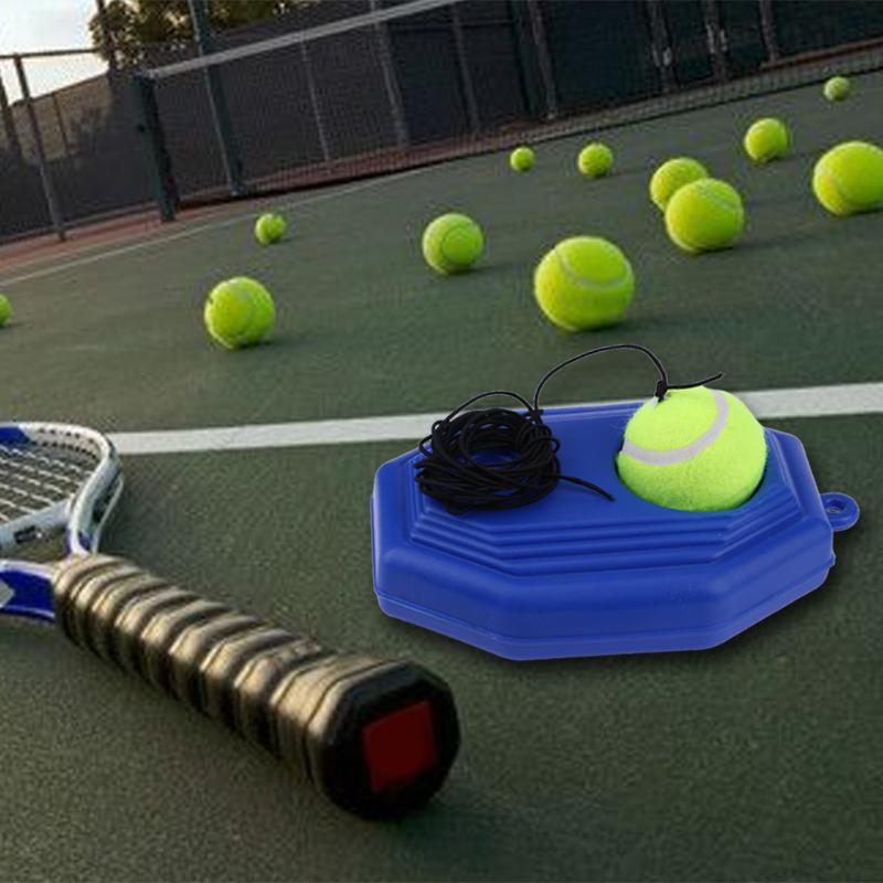 Octogone plastique plinthe Sparring dispositif Tennis outil d'entraînement auto-étude Tennis formateur plinthe sport Sparring dispositif bleu
