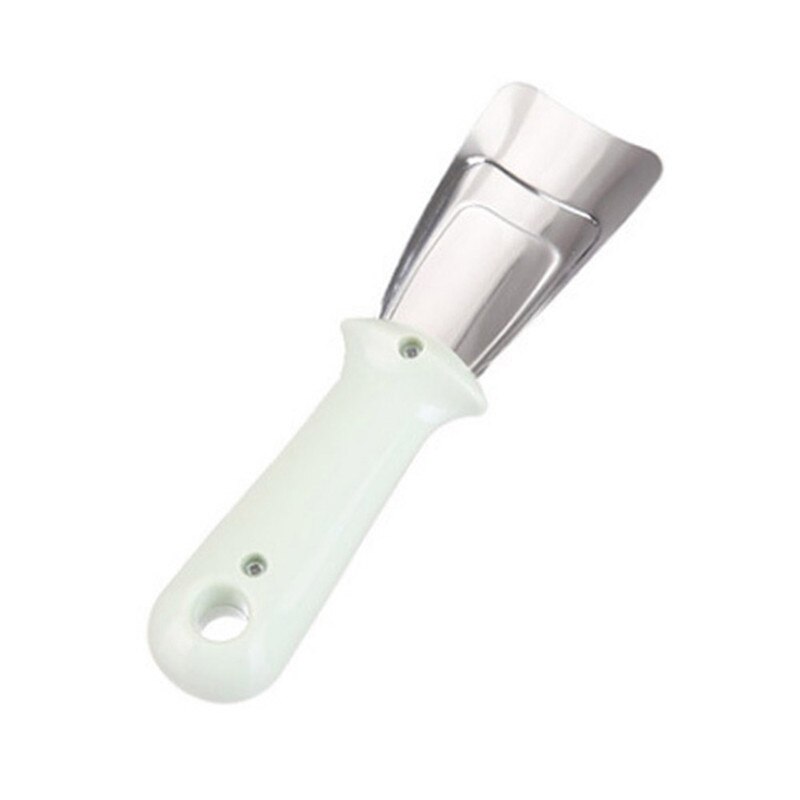 Freezer stainless steel ice shovel refrigerator deicer household kitchen cleaning gadgets deicing shovel defrosting shovel: Green