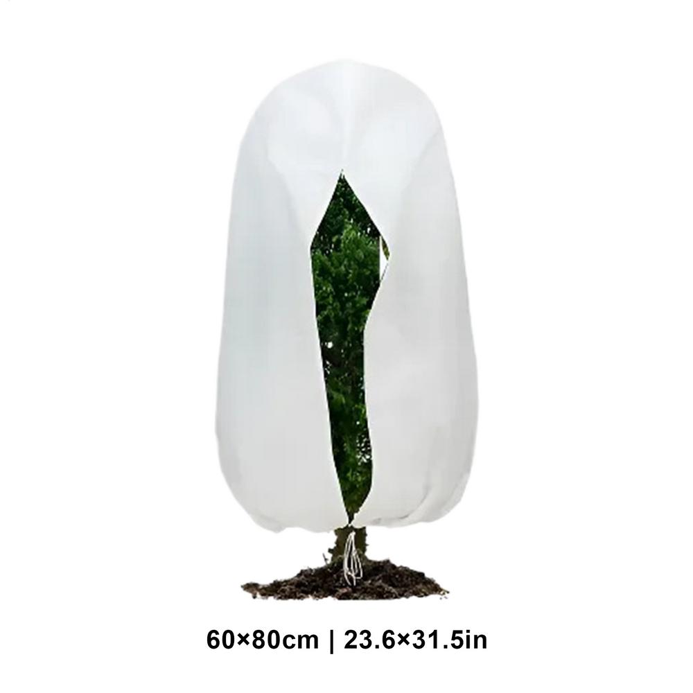 Winterplantbeschermingstas met ritssluiting Koude warme hoes Trekkoord tegen koude planten Antivrieszak Vegetatie Antivrieszak: Rood