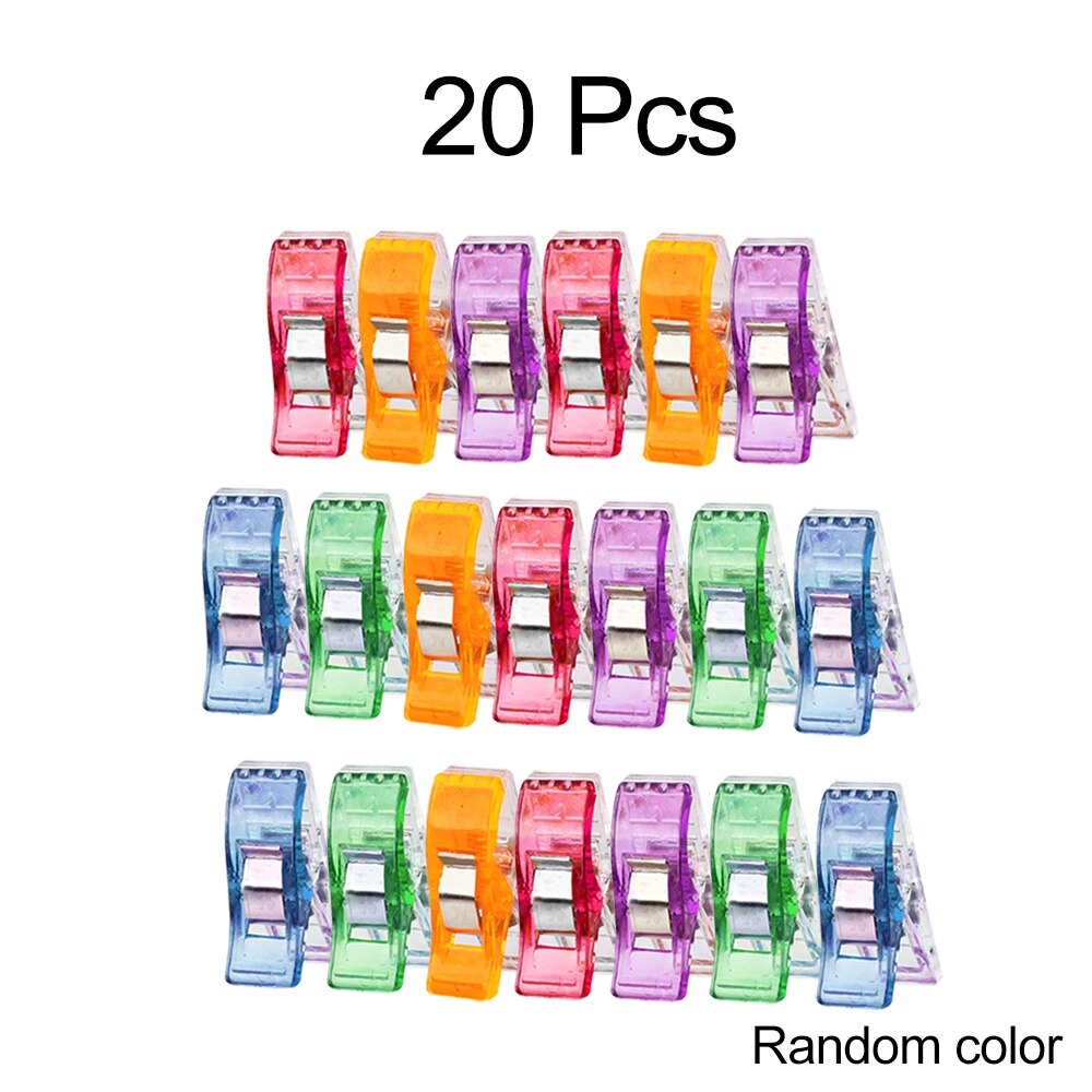 Sewing Clips Quilting Clips Plastic Clips Sewing Fabric Clamps Patchwork Craft Clips Multicolor Clothing Clip Holder 10/20/50Pcs: 20pcs (opp bag)
