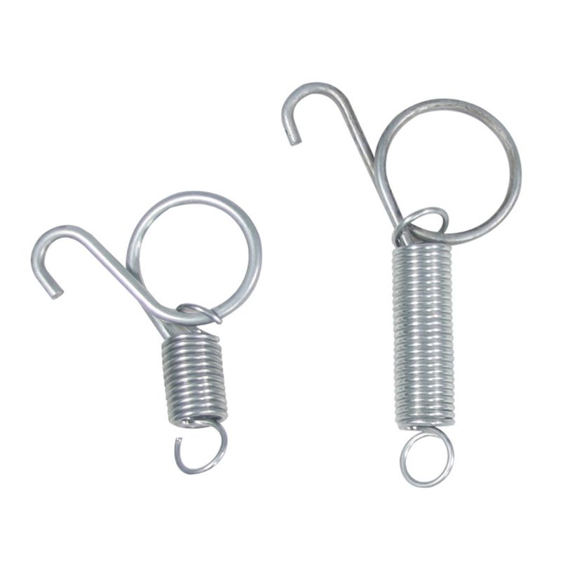 Gancho de resorte de puerta de jaula, ganchos de resorte de Metal de 10 piezas, resorte de fijación de tensión resistente para jaulas de alambre de conejo/pájaro/hámster S/L,