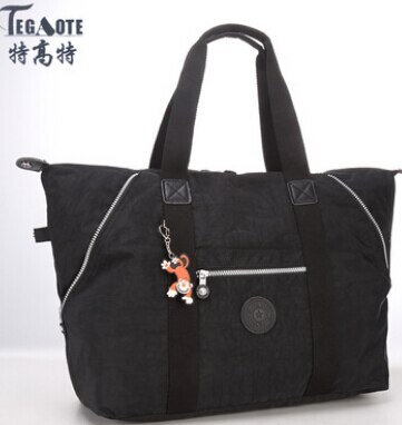 TEGAOTE Top-handle Bags Solid Shoulder Bags Casual Tote O Bag Handbags Women Famous Brand Multifunction Bag Bolsa Sac: black