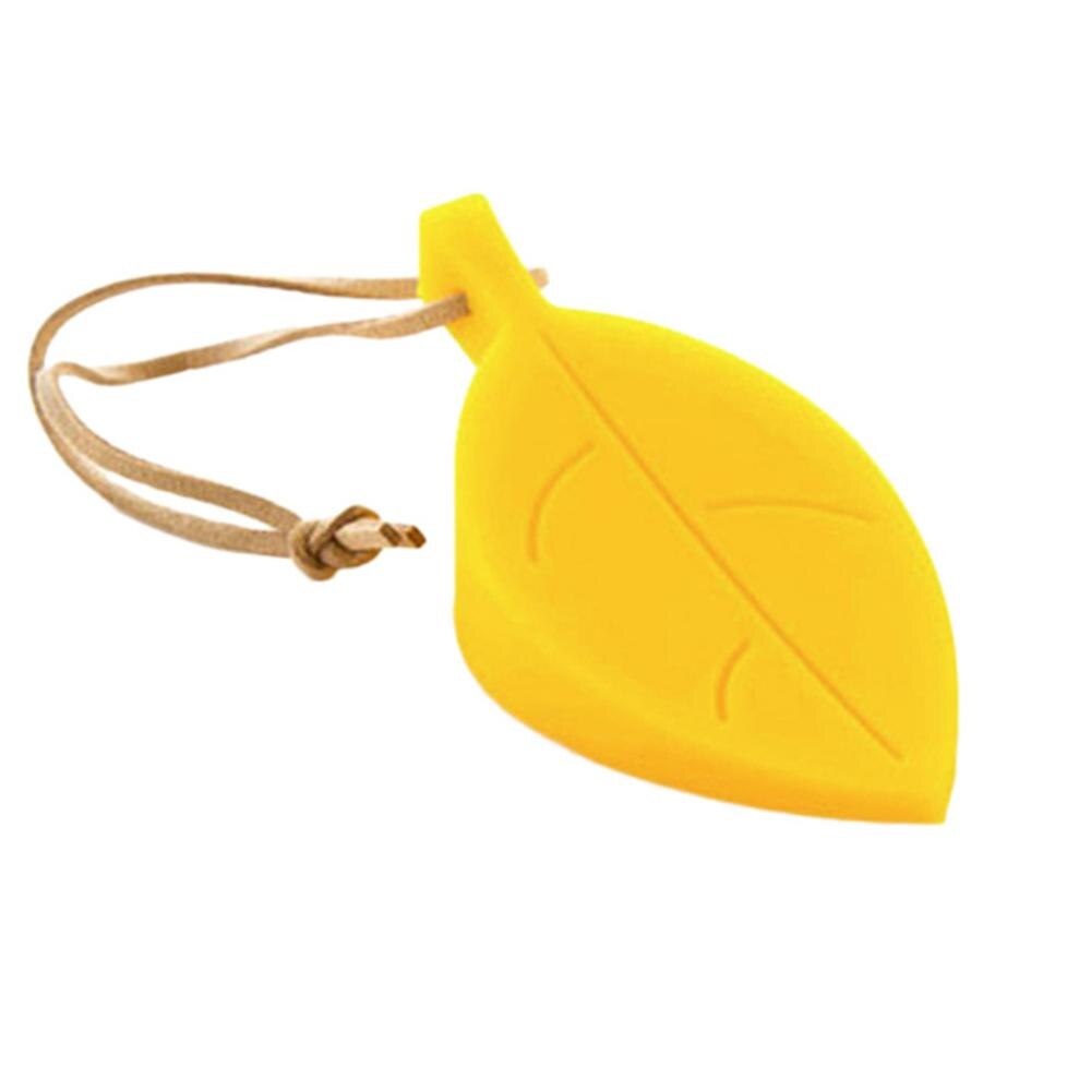 Leaves Silicone Rubber Door Stop Stoppers Door Block Children Anti-Folder Hand Security Door Card Hanging Door Stop: Yellow