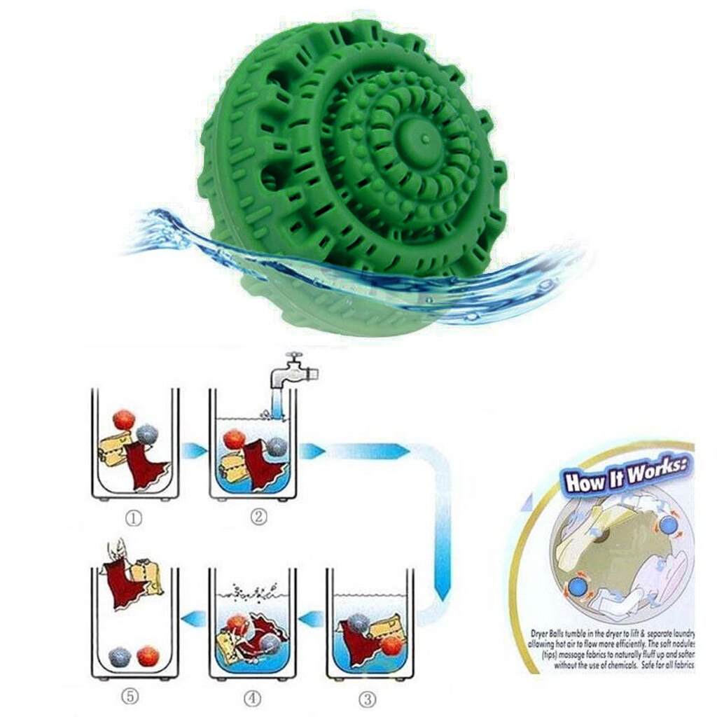 2 x boule à lessive magique sans détergent lavage assistant Style lave-linge lavage soins personnels outil de nettoyage # T1P