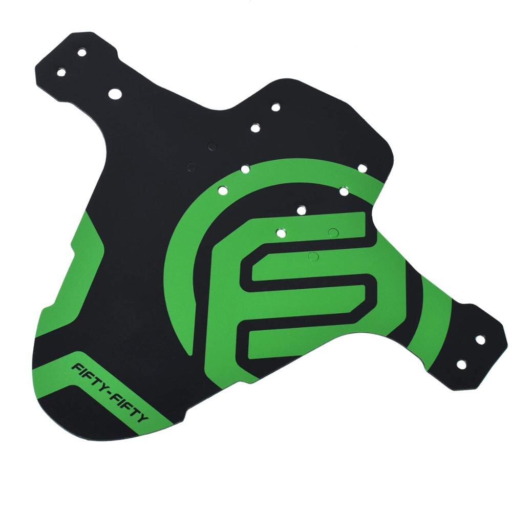 FIFTY-FIFTY Quick Release Mudguard Bicycle Fender Mountain Cycling Front Rear Plastic Bike Accessories MTB Bicycle Parts: Green