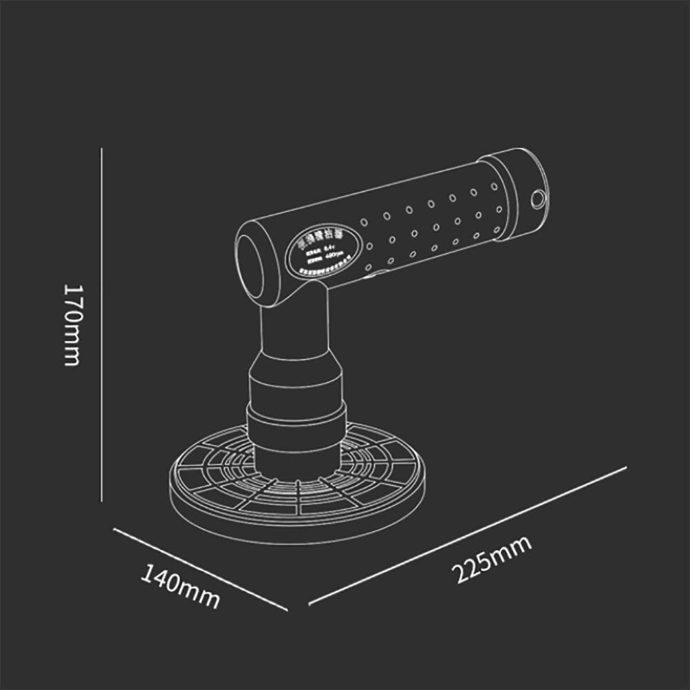 480rpm Electric Polisher Car Cleaning Brushing Machine Gloss Paint Wax Self-Service Vehicle Repair Window Glass Cleaning