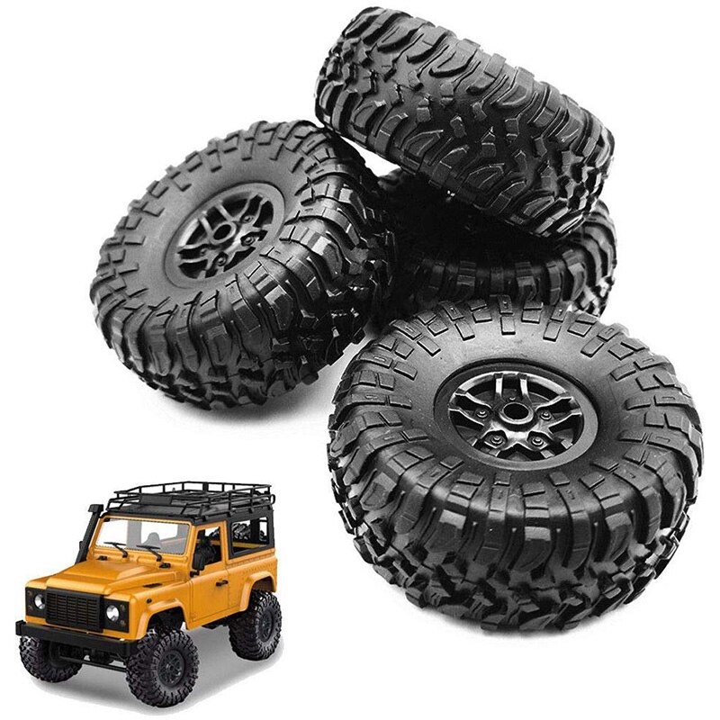 4 Pcs RC Car Tires Wheels Rims Set for MN D90 D91 RC Car Spare Parts Crawler Car Assembled Tyre for Truck Parts &amp; Accessories