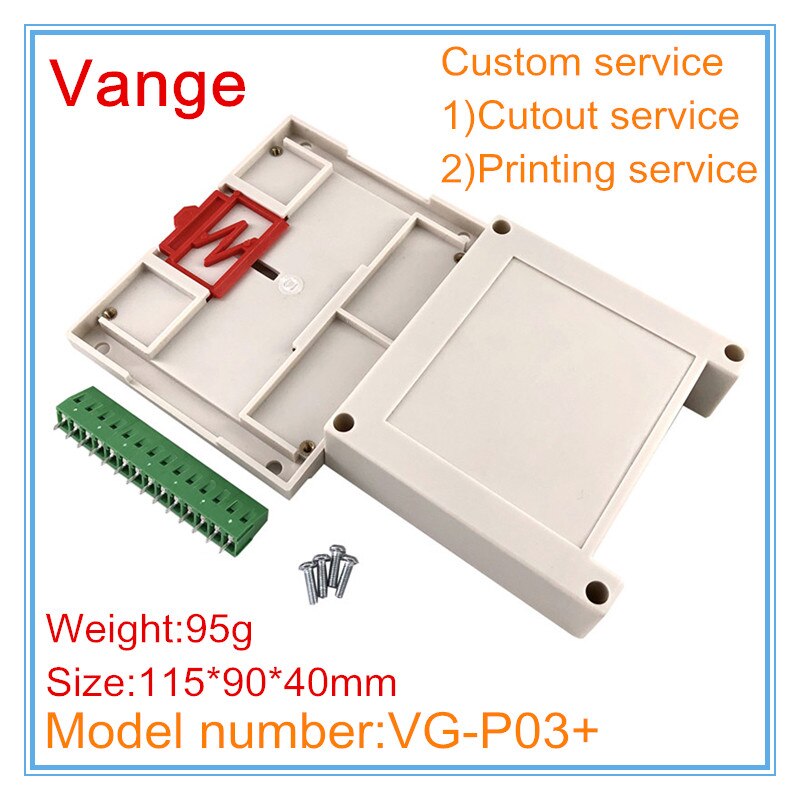 5 Stks/partij Een Chip Microcomputer Junction Dozen 115*90*40Mm Abs Plastic Behuizing Behuizing Diy Klemmenblok voor Elektrische Apparaat